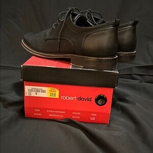 Robert David Black Oxford Shoes